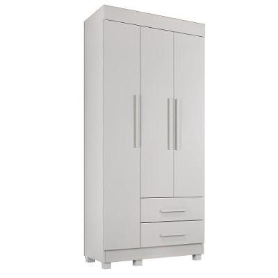 Guarda-roupa New Copacabana 3 Portas 2 Gavetas - Benetil Branco