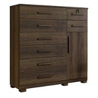 Cômoda Pernambuco 8 Gavetas 1 Porta Com Sapateira - Benetil Imbuia - 1