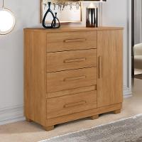 Cômoda New Florença 4 Gavetas 1 Porta Com Sapateira -benetil Cinamomo - 2