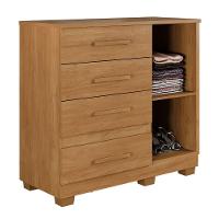 Cômoda New Florença 4 Gavetas 1 Porta Com Sapateira -benetil Cinamomo - 3