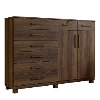 Cômoda Portugal 8 Gavetas 2 Portas 2 Prateleiras Imbuia - 1