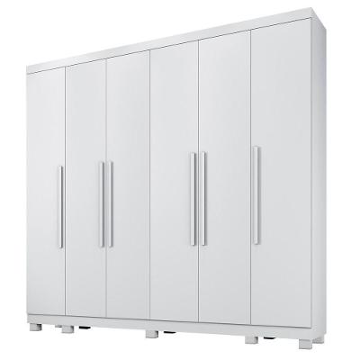 Guarda Roupa Miami 6 Portas 6 Gavetas 12 Prateleiras - Bene Branco