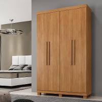 Guarda Roupa Milão 4 Portas 3 Gavetas 5 Prateleiras Cinamomo - 2