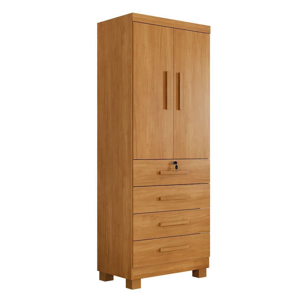 Guarda Roupa Camiseiro Honduras 2 Portas 4 Gavetas - Benetil Cinamomo - 1