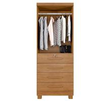 Guarda Roupa Camiseiro Honduras 2 Portas 4 Gavetas - Benetil Cinamomo - 3