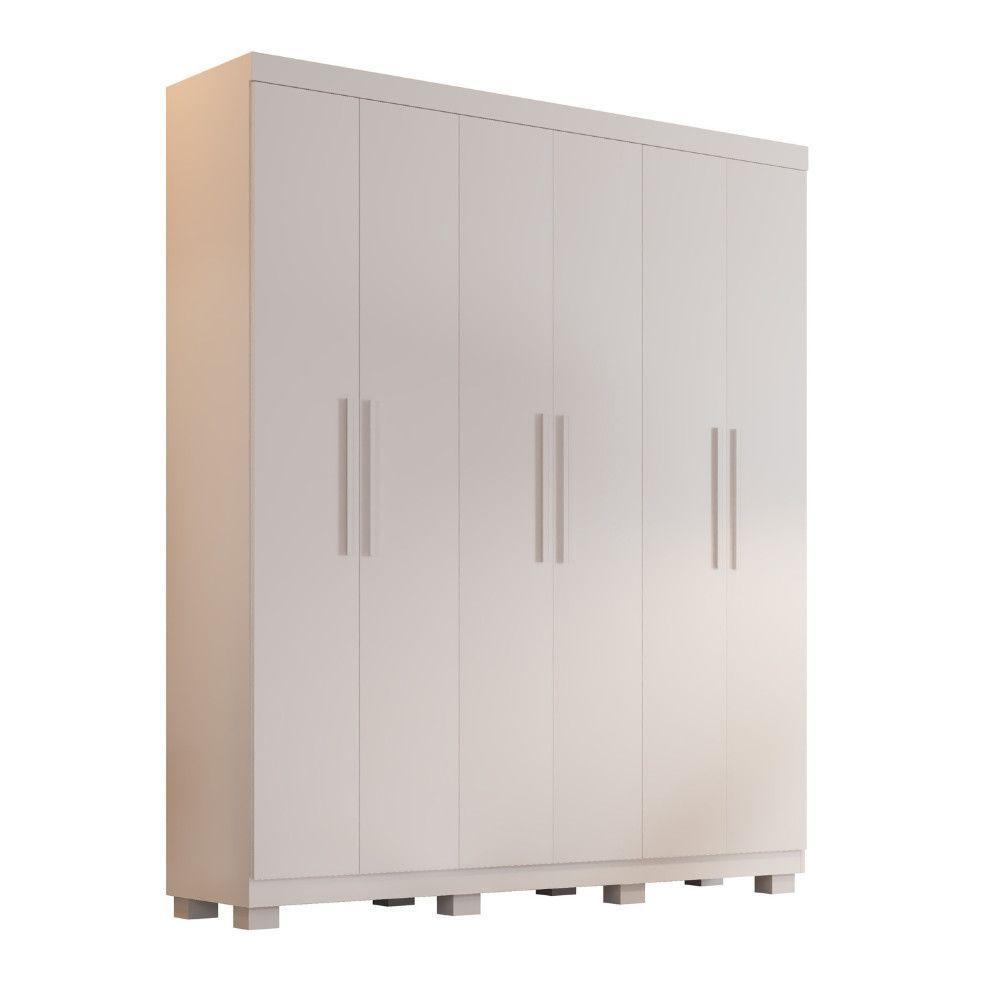 Guarda Roupa Ibiza 6 Portas 4 Gavetas - Benetil Branco - 1