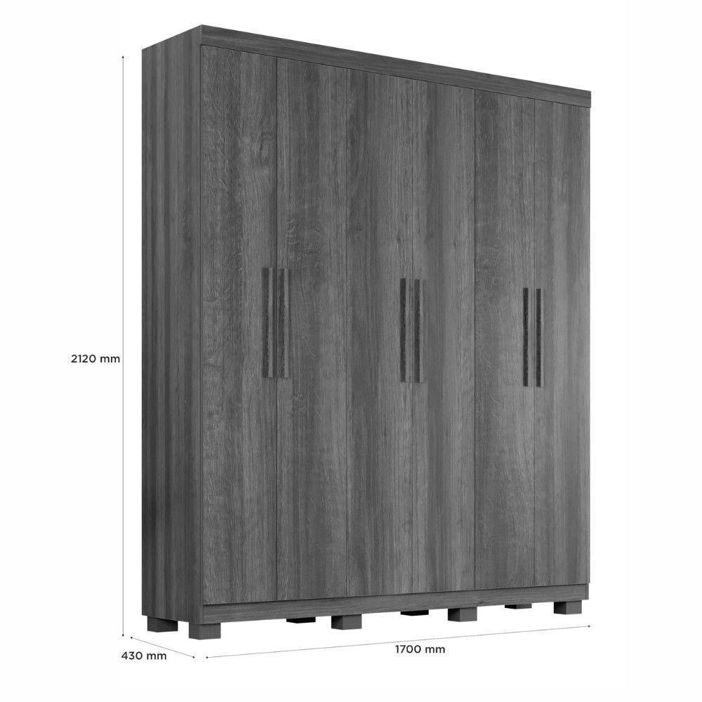 Guarda Roupa Ibiza 6 Portas 4 Gavetas - Benetil Branco - 4