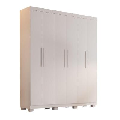 Guarda Roupa Ibiza 6 Portas 4 Gavetas - Benetil Branco
