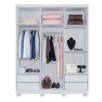 Guarda Roupa Ibiza 6 Portas 4 Gavetas - Benetil Branco - 3