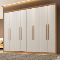 Guarda Roupa Bahia 8 Portas 4 Gavetas 8 Prateleiras Cinamomo Off - 2