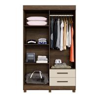 Guarda Roupa Leblon 4 Portas 2 Gavetas 5 Prateleiras - Benet Imbuia Off - 3