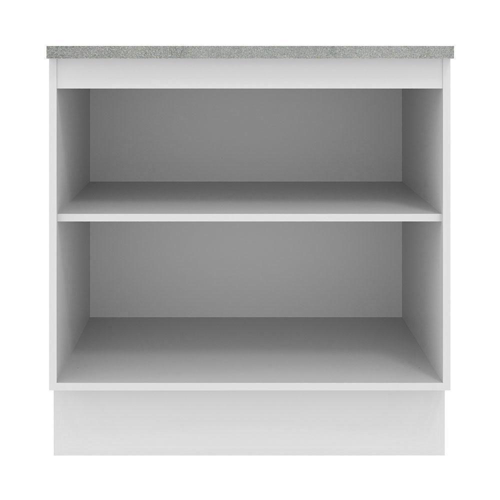 Balcão Madesa Agata 80 Cm 2 Portas - Branco Rustic/branco - 2