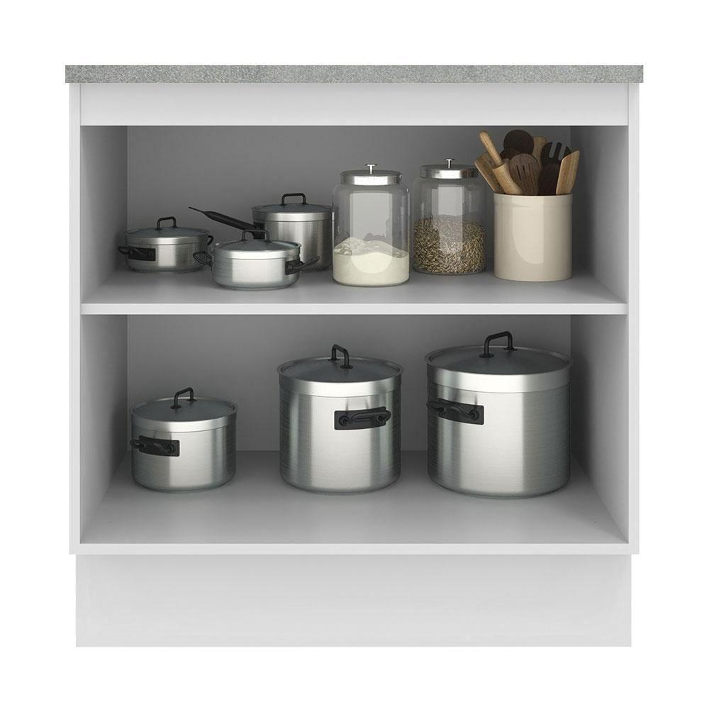 Balcão Madesa Agata 80 Cm 2 Portas - Branco Rustic/branco - 8