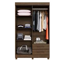 Guarda Roupa Leblon 4 Portas 2 Gavetas 5 Prateleiras - Benet Imbuia - 3