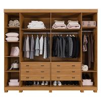 Guarda Roupa Arezzo 6 Portas Ripado 6 Gavetas 12 Prateleiras Cinamomo Off - 3