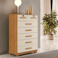 Cômoda Gaveteiro New Bacelona 7 Gavetas - Benetil Cinamomo Off - 2