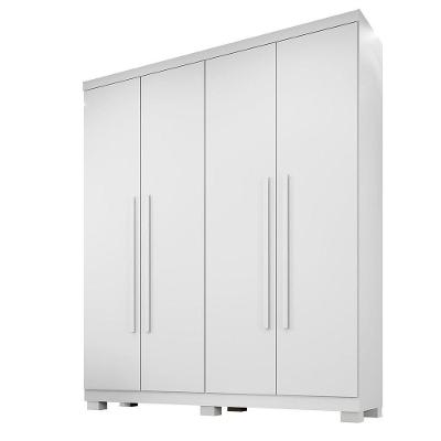 Guarda-roupa Filadélfia 4 Portas 3 Gavetas - Benetil Branco