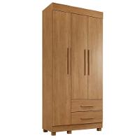 Guarda-roupa New Copacabana 3 Portas 2 Gavetas - Benetil Cinamomo - 1