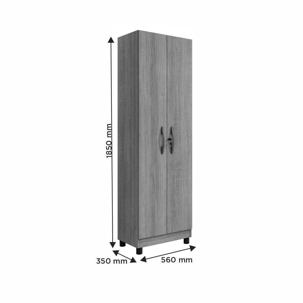 Multiuso Sapateira Olímpia 2 Portas 5 Prateleiras - Benetil Imbuia - 4