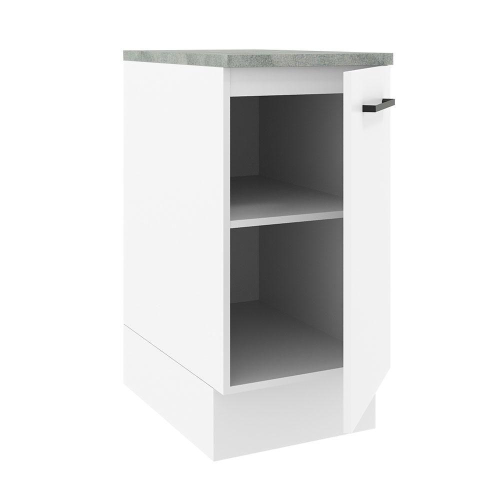Balcão Madesa Agata 40 Cm 1 Porta - Branco Rustic/branco - 8