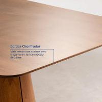 Mesa De Jantar Retangular 140cm Gtdnexxus Madeiramadeira Cinamomo Canela - 3