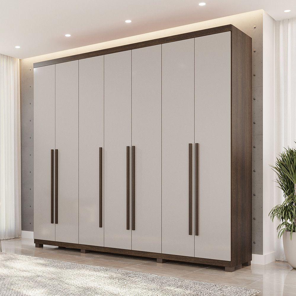 Guarda-roupa Istambul - 7 Portas 6 Gavetas - Benetil Imbuia Off - 2