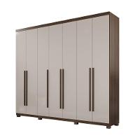 Guarda-roupa Istambul - 7 Portas 6 Gavetas - Benetil Imbuia Off - 1