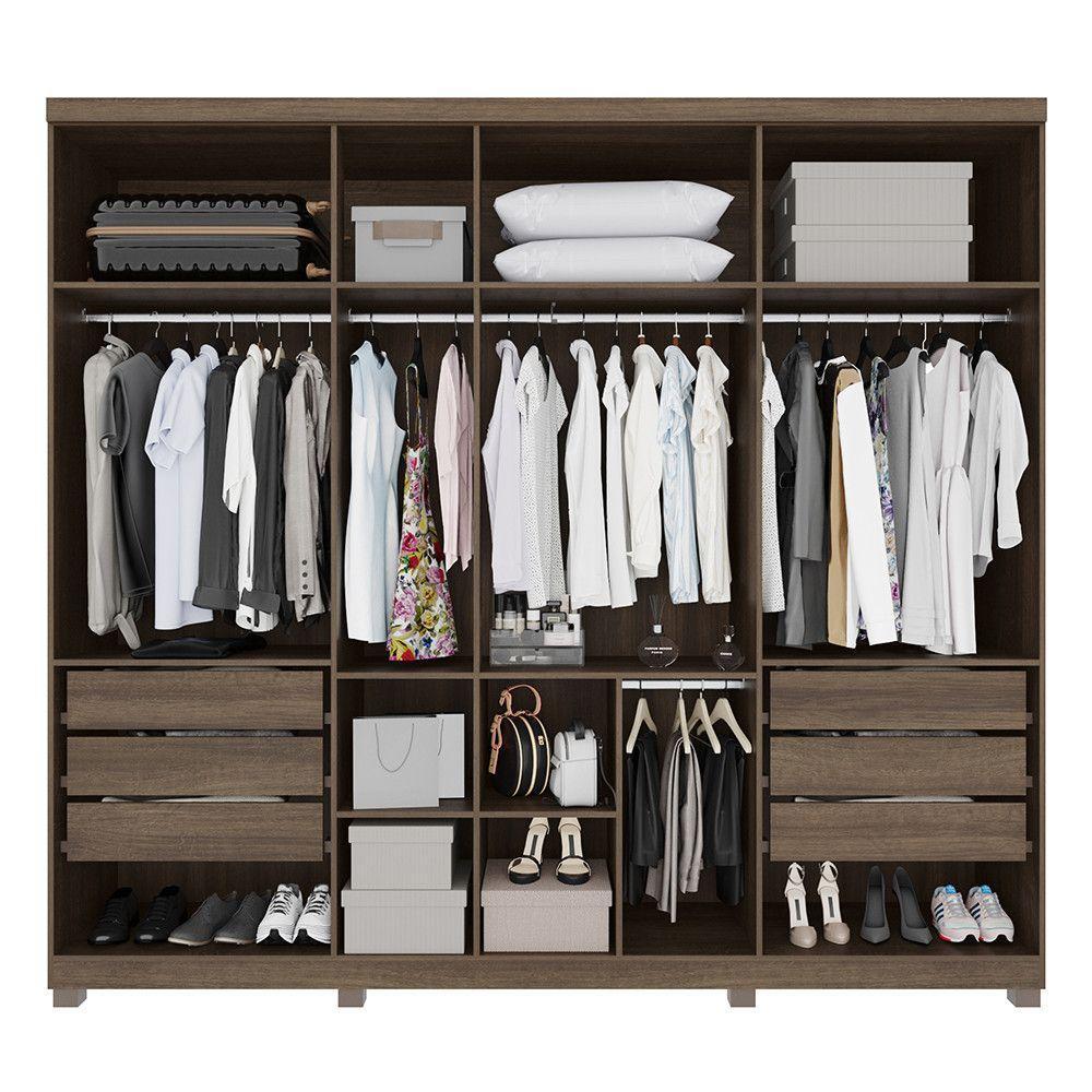 Guarda-roupa Istambul - 7 Portas 6 Gavetas - Benetil Imbuia - 3