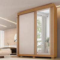 Guarda-roupa Mônaco - 2 Portas 3 Gavetas C/ Espelho -benetil Cinamomo Off - 2