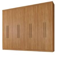 Guarda Roupa New Premium 8 Portas 4 Gavetas 8 Prateleiras Cinamomo - 1