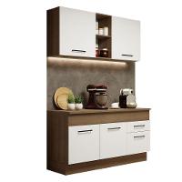 Cozinha Compacta 150001 Com Armário E Balcão Rustic/branco - 9