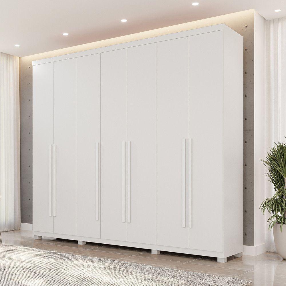 Guarda-roupa Istambul - 7 Portas 6 Gavetas - Benetil Branco - 2