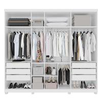 Guarda-roupa Istambul - 7 Portas 6 Gavetas - Benetil Branco - 3