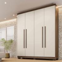 Guarda-roupa Filadélfia 4 Portas 3 Gavetas - Benetil Imbuia Off - 2