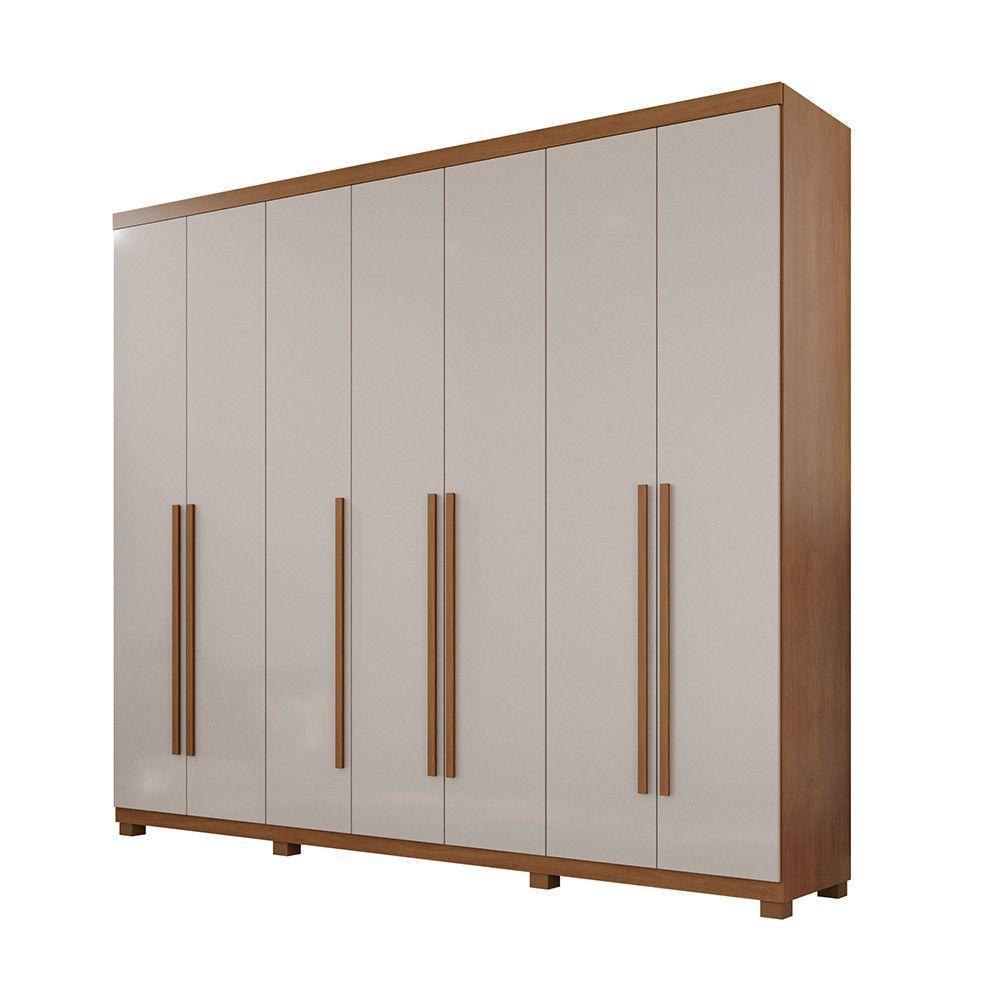 Guarda-roupa Istambul - 7 Portas 6 Gavetas - Benetil Cinamomo Off - 1