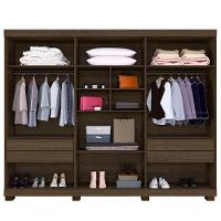 Guarda Roupa Viena 6 Portas 4 Gavetas 10 Prateleiras Imbuia - 3