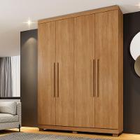 Guarda Roupa New Master 4 Portas 3 Gavetas 8 Prateleiras Cinamomo - 2