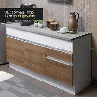 Cozinha Compacta 150001 Com Armário E Balcão Branco/Rustic - 5