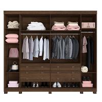 Guarda Roupa Miami 6 Portas 6 Gavetas 12 Prateleiras - Bene Imbuia - 3