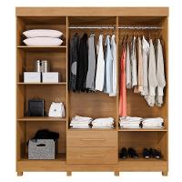 Guarda Roupa Leblon 6 Portas 2 Gavetas 7 Prateleiras Cinamomo - 3