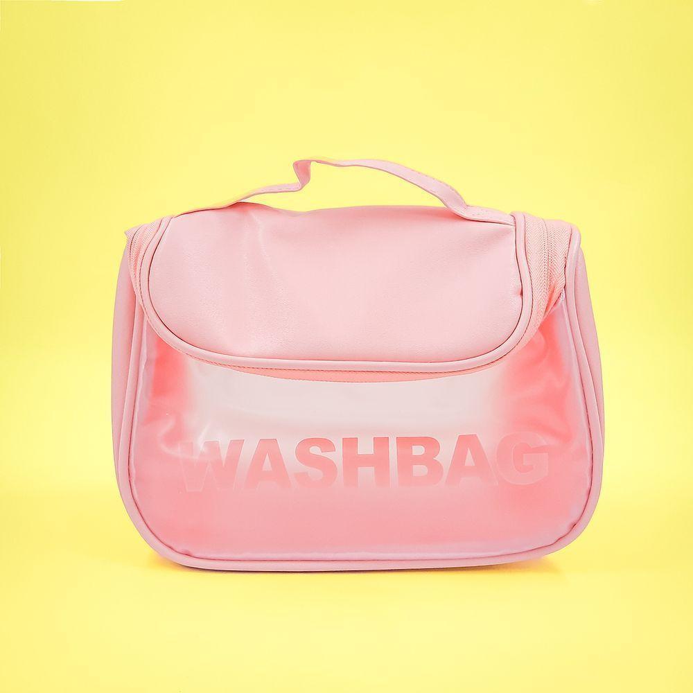 Necessaire Feminina Viagem Gancho Mala Organizadora Pendurar Rosa - 5