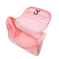 Necessaire Feminina Viagem Gancho Mala Organizadora Pendurar Rosa - 3
