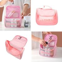 Necessaire Feminina Viagem Gancho Mala Organizadora Pendurar Rosa