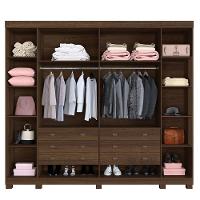 Guarda Roupa Miami 6 Portas 6 Gavetas 12 Prateleiras - Bene Imbuia Off - 3