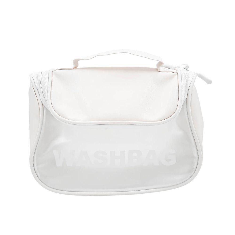 Necessaire Feminina Viagem Gancho Mala Organizadora Pendurar Branco - 5