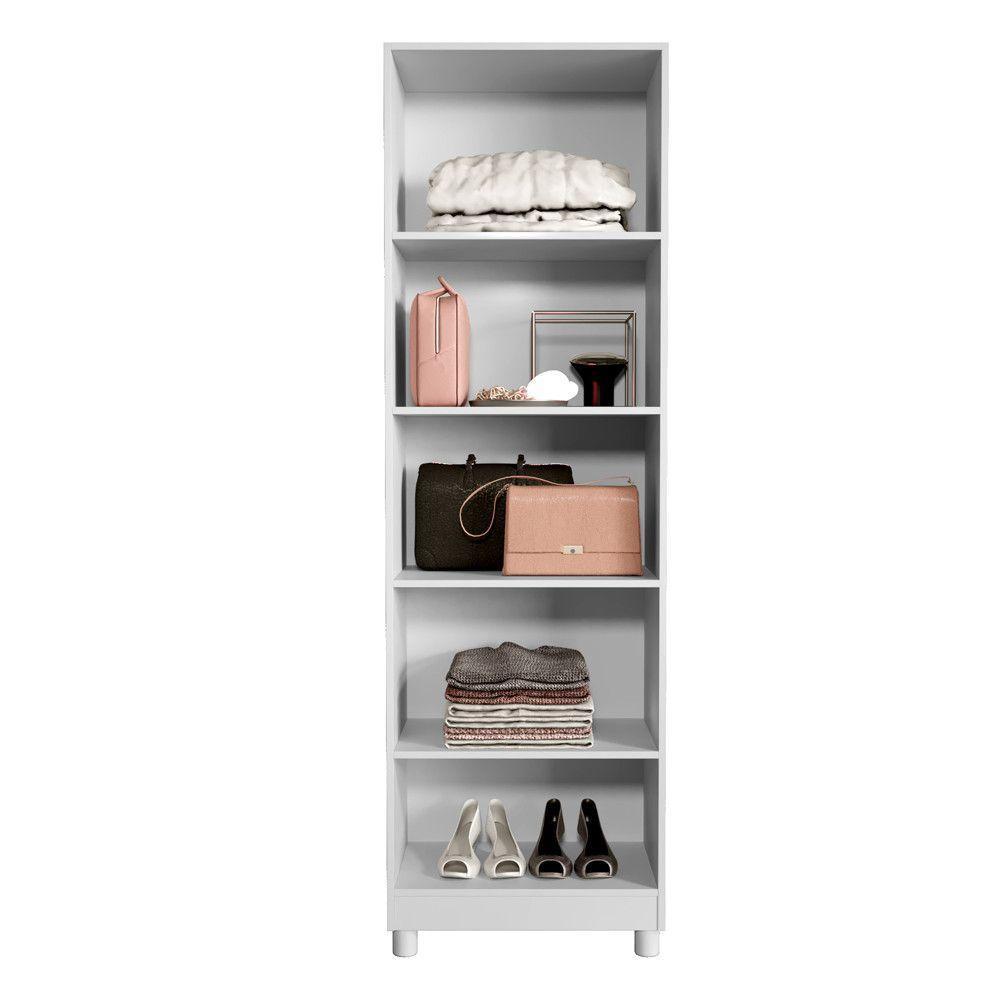 Multiuso Sapateira Sparta 2 Portas 5 Prateleiras - Benetil Branco - 3