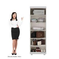 Multiuso Sapateira Jasmin 2 Portas 6 Prateleiras - Benetil Branco