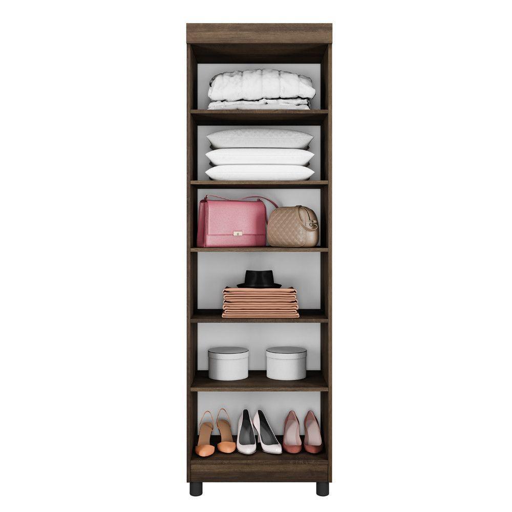 Multiuso Sapateira New Roma 2 Portas 6 Prateleiras - Benetil Imbuia - 3