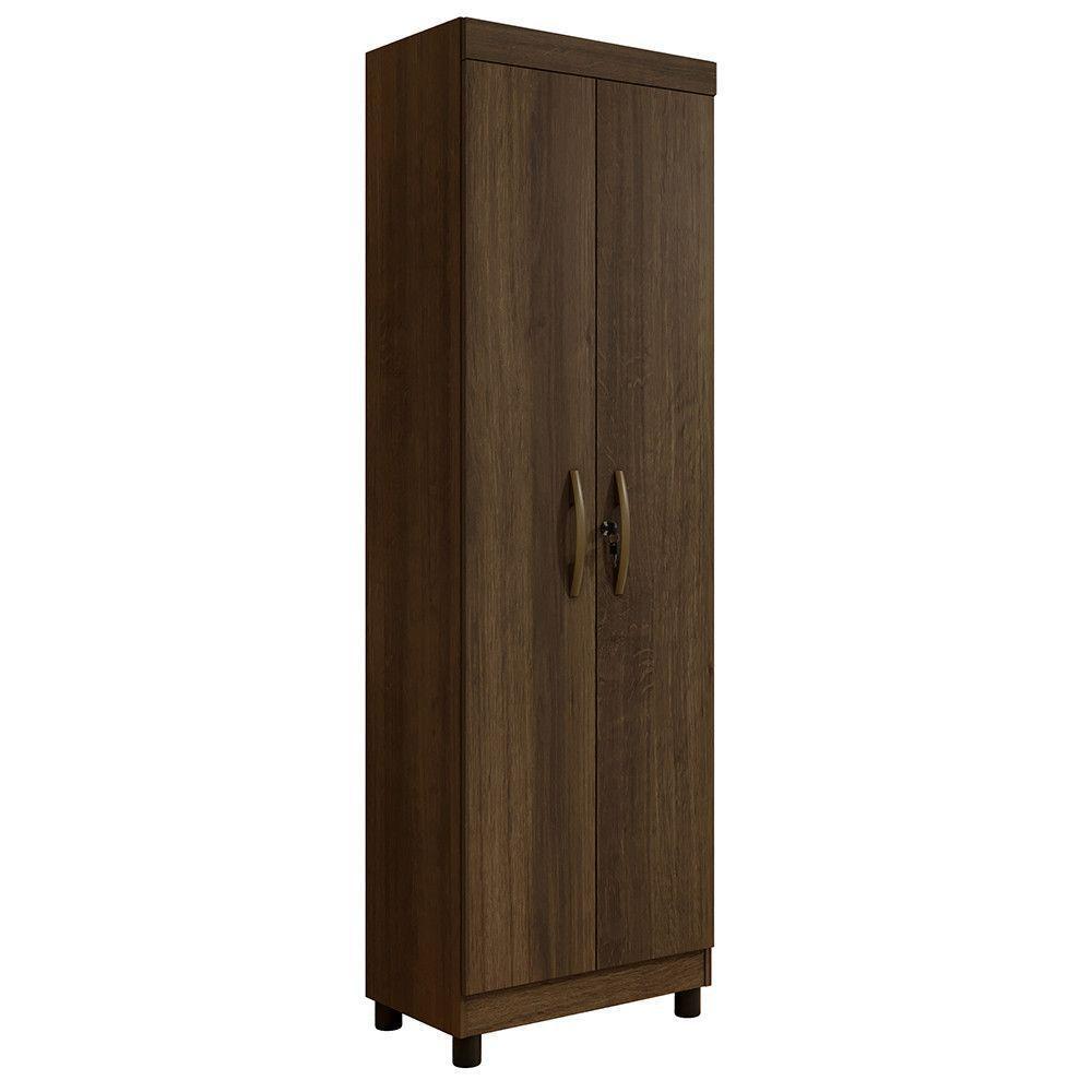 Multiuso Sapateira Jasmin 2 Portas 6 Prateleiras - Benetil Imbuia - 1