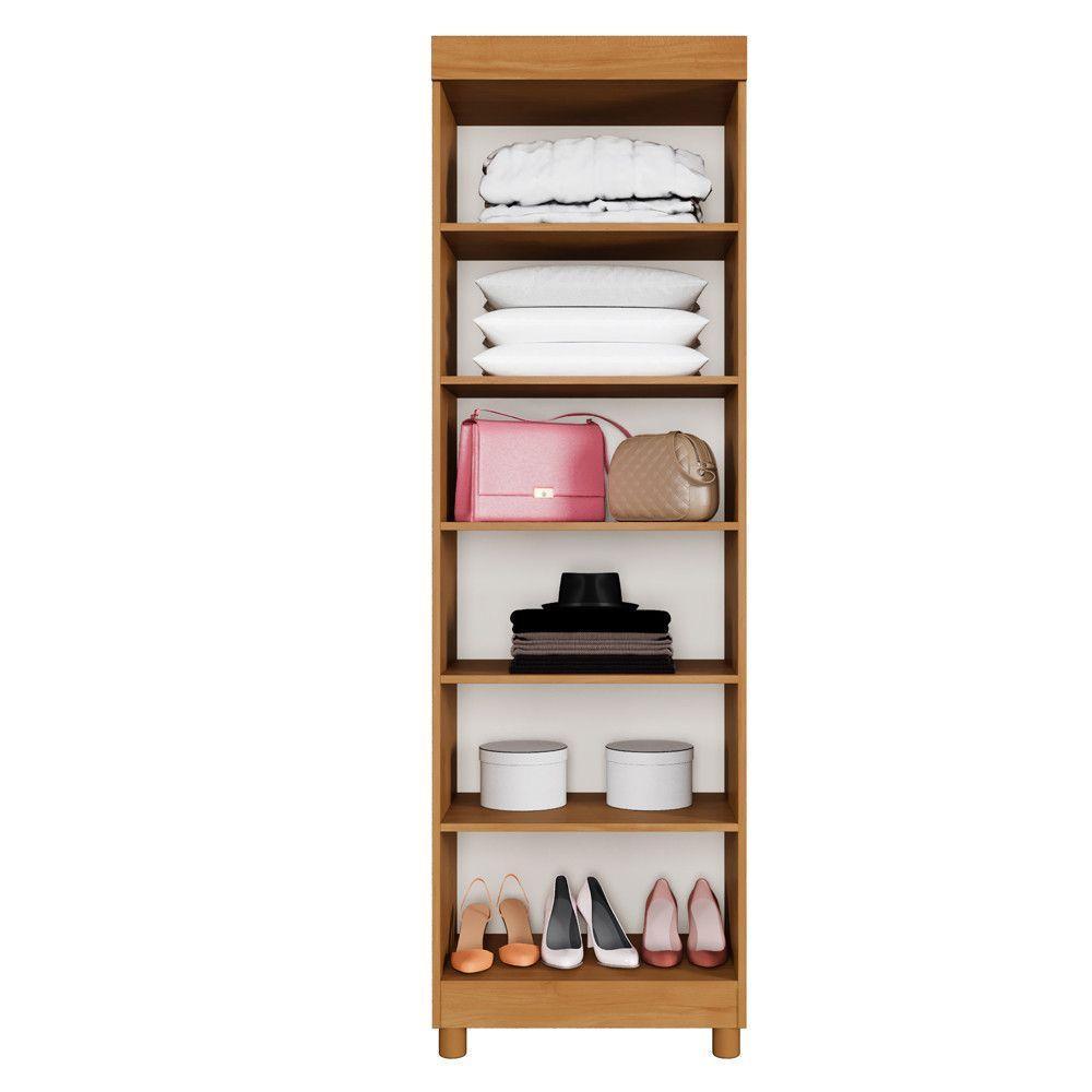 Multiuso Sapateira Jasmin 2 Portas 6 Prateleiras - Benetil Cinamomo Off - 3